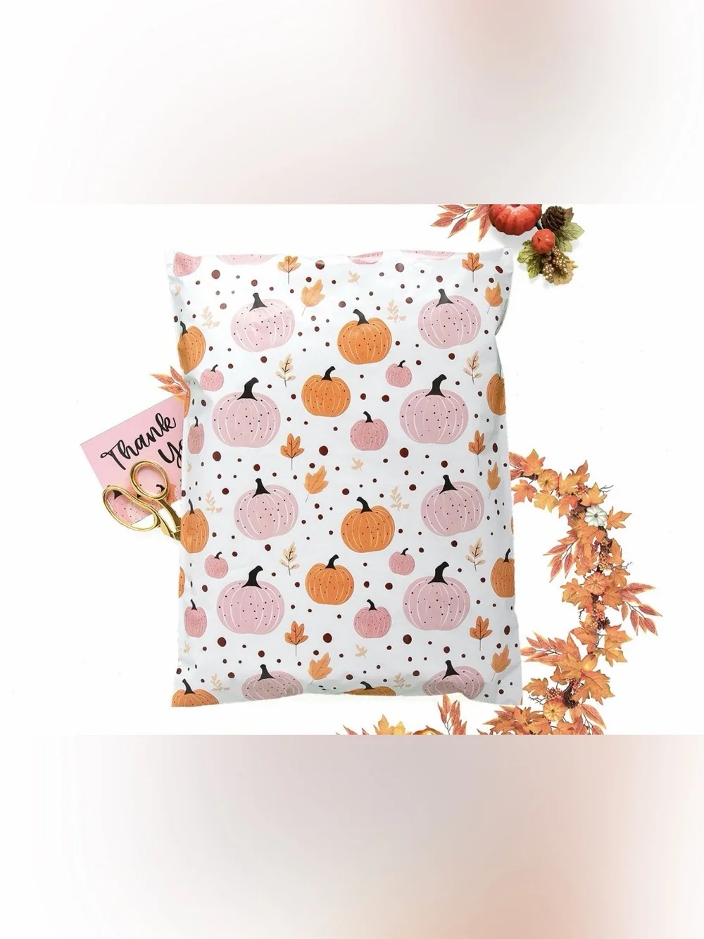 10 Pumpkin Polymailers size 14.5x19